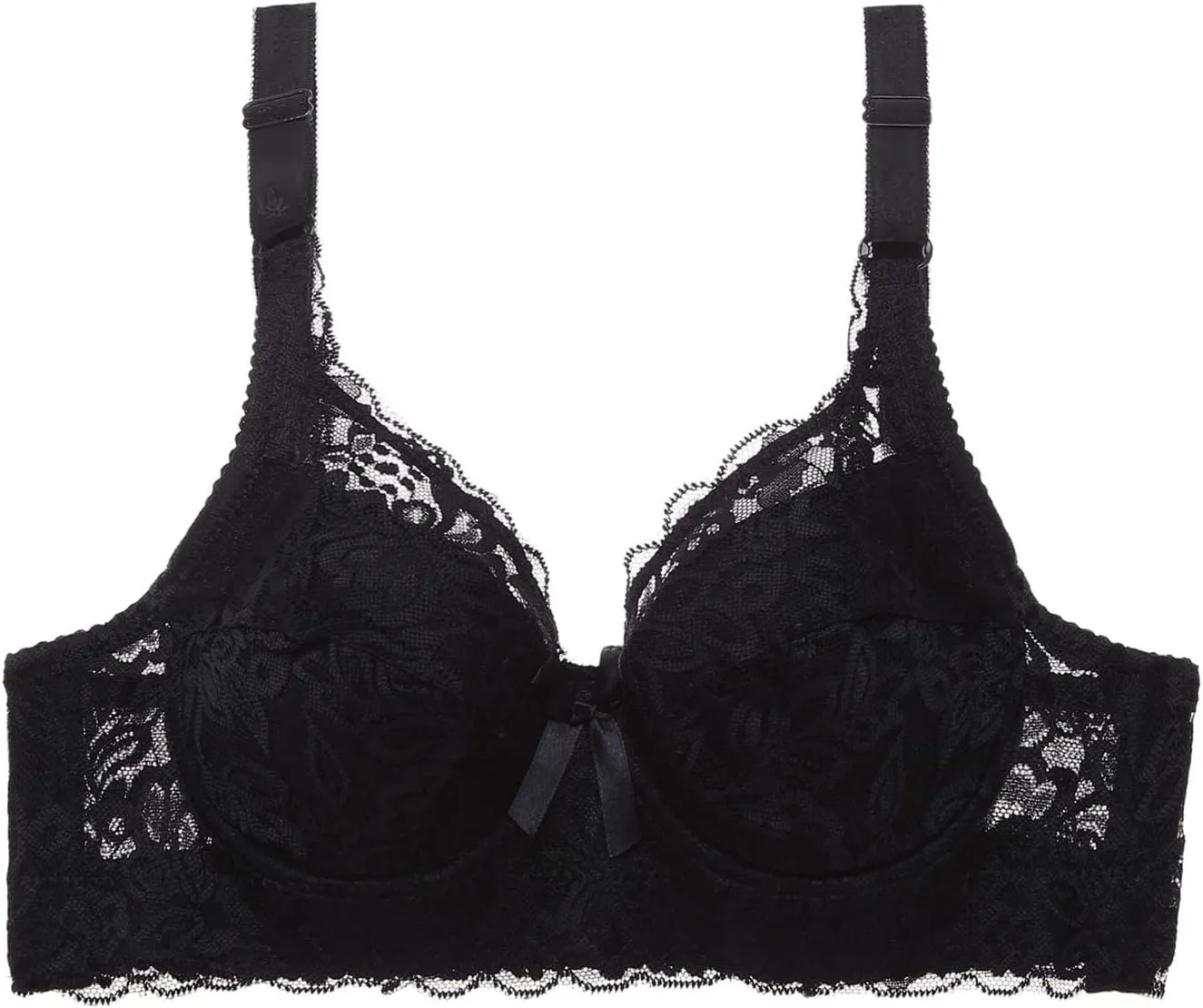 Women's Sexy Lace Push Up Bra Wireless Full Coverage T Shirt Bra No Underwire Lace Lift Bralette Comfort Seamless Bra