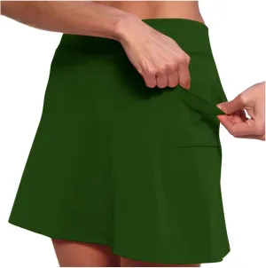 Womens Skort Comfortable for Skirts Stretchy Waist Plus Size Pleated Skort Swim Skirt Skirts for Women Trendy Summer High Waisted Athletic Plus Size Golf Linen