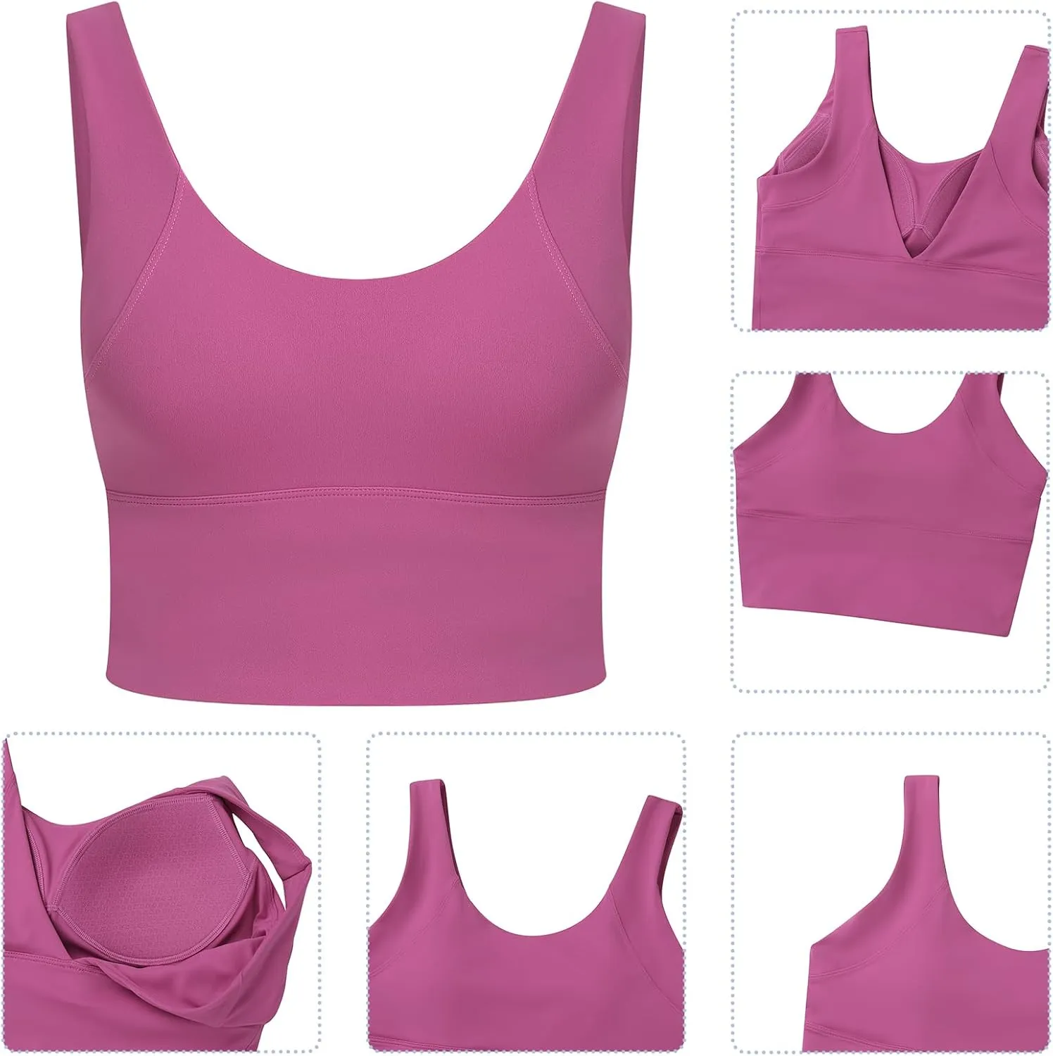 Women's Sports Bra,high Waist Yoga Bras for Women,V-Back Sports Bra with Padding,Suitable high Intensity Sports Bra