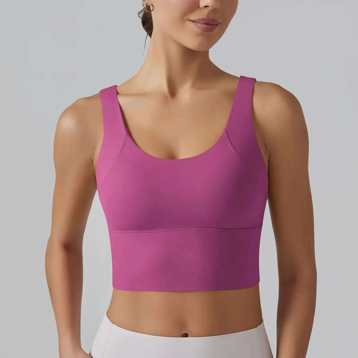Women's Sports Bra,high Waist Yoga Bras for Women,V-Back Sports Bra with Padding,Suitable high Intensity Sports Bra