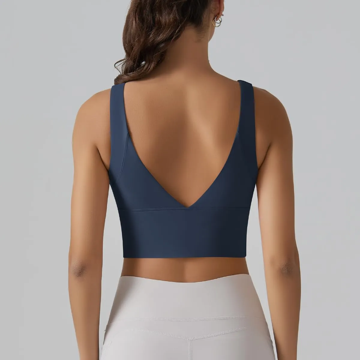 Women's Sports Bra,high Waist Yoga Bras for Women,V-Back Sports Bra with Padding,Suitable high Intensity Sports Bra