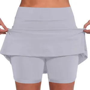 Womens Summer Skorts with Pockets Tummy Control Plus Size Skorts for Women High Waist Athletic Skirt Casual Shorts