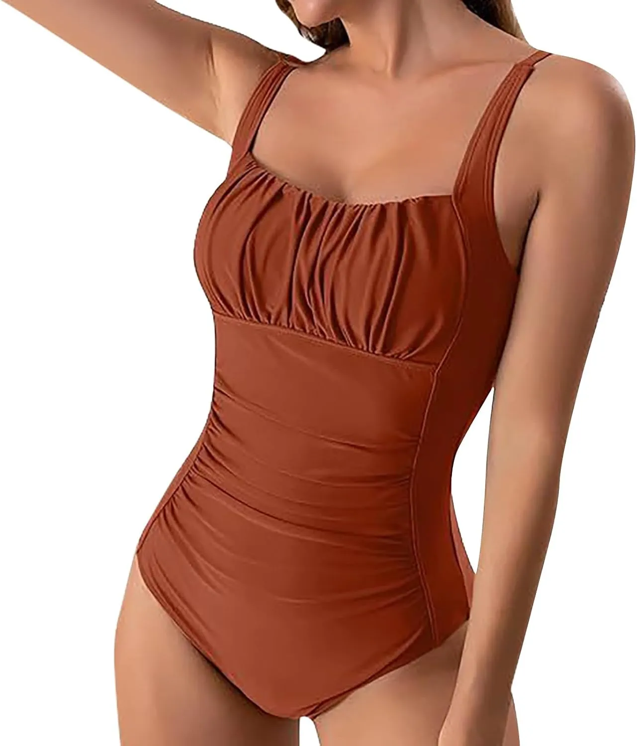 Women's Tankini Swimsuit Bikini Women's Conservative Large Stripe Fashion Beachwear Gradient Sexy Halter Bathing