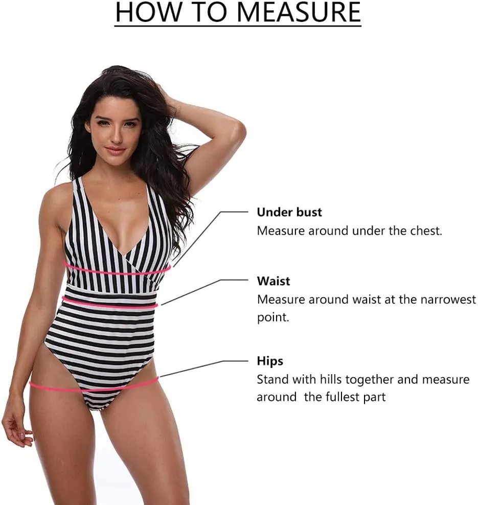 Women's Tankini Swimsuit Bikini Women's Conservative Large Stripe Fashion Beachwear Gradient Sexy Halter Bathing