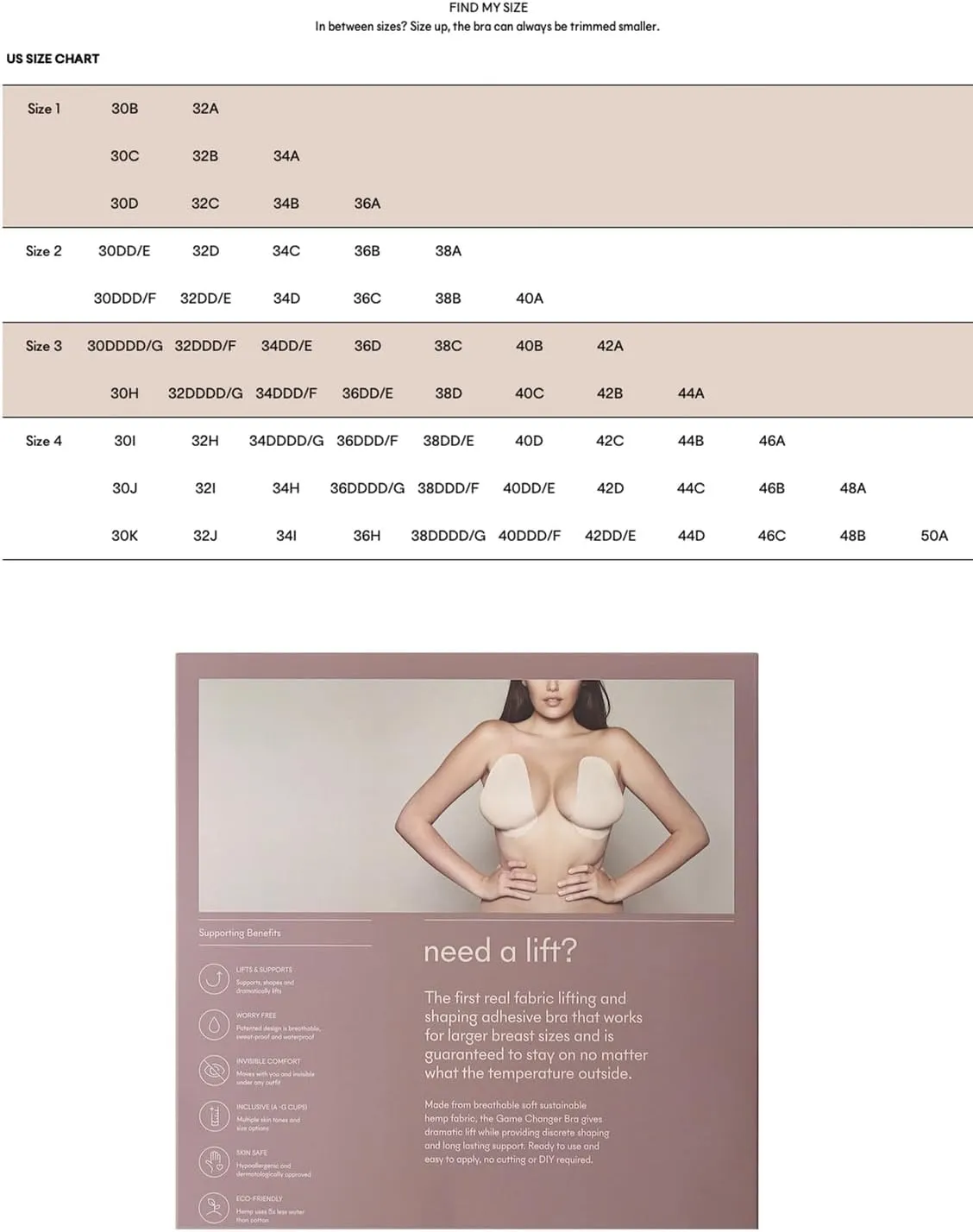 Women's The Game Changer Lift & Shape Bra