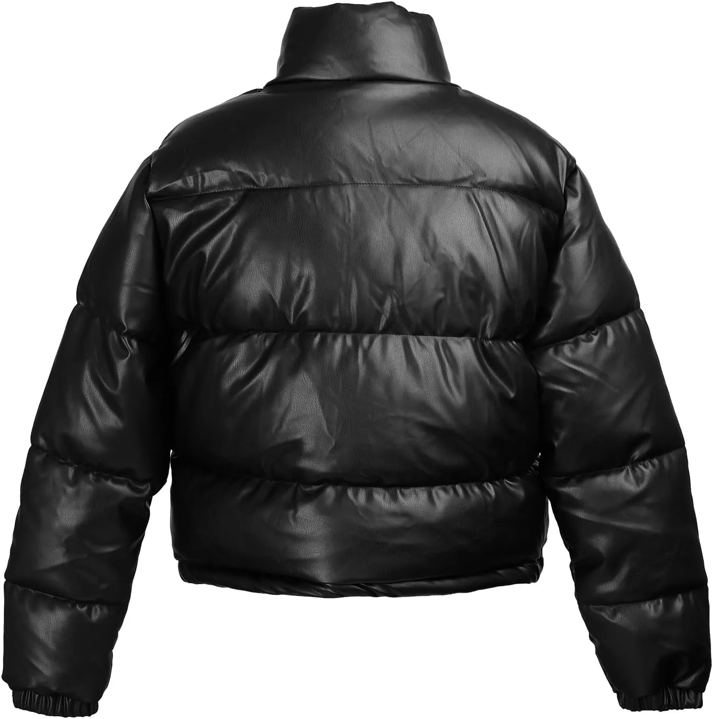 Women's Winter Cropped Puffer Jacket Coat Short Warm Quilted Fashion Jacket