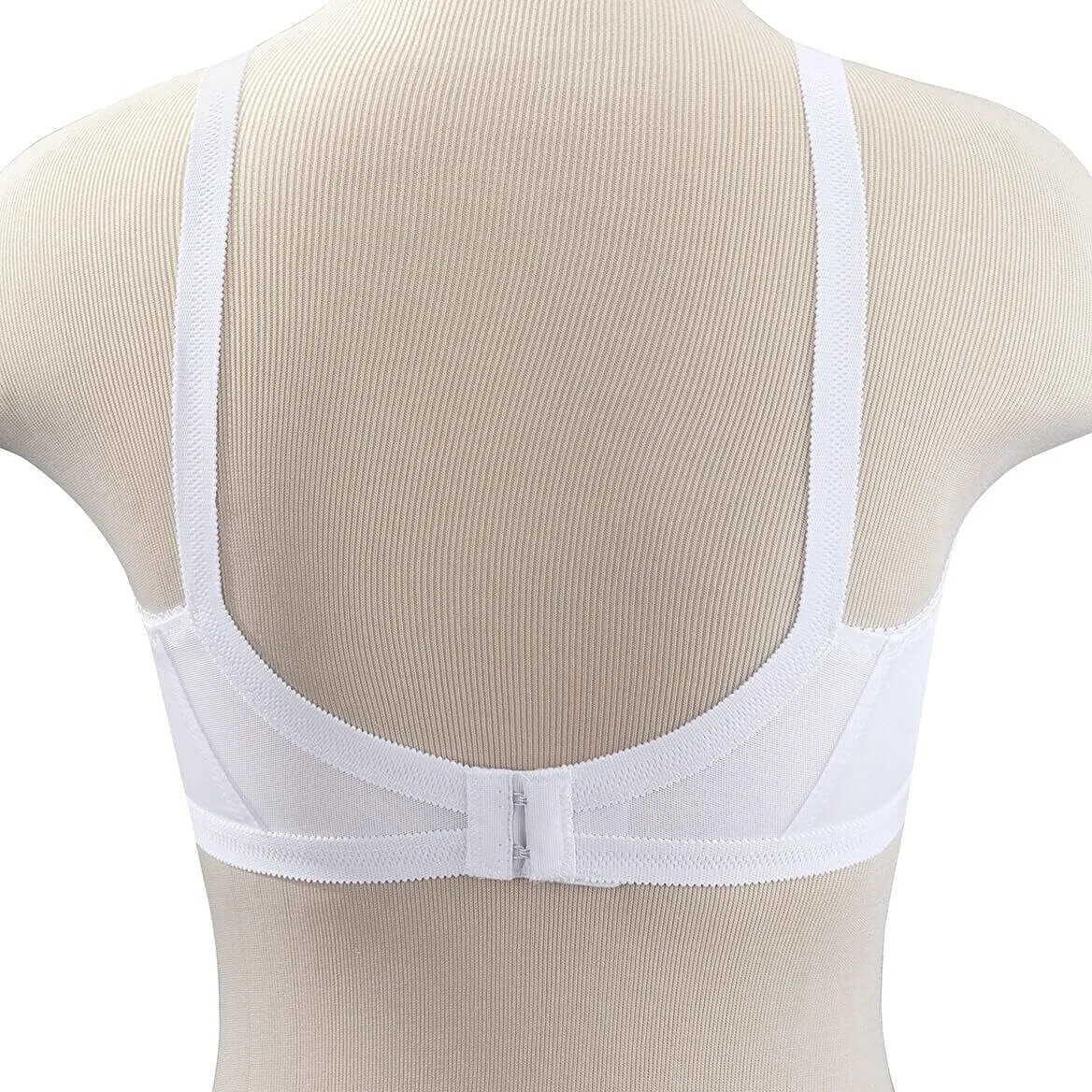 Womens Wireless Cross and Shape Bra, 2-Pack, Beige
