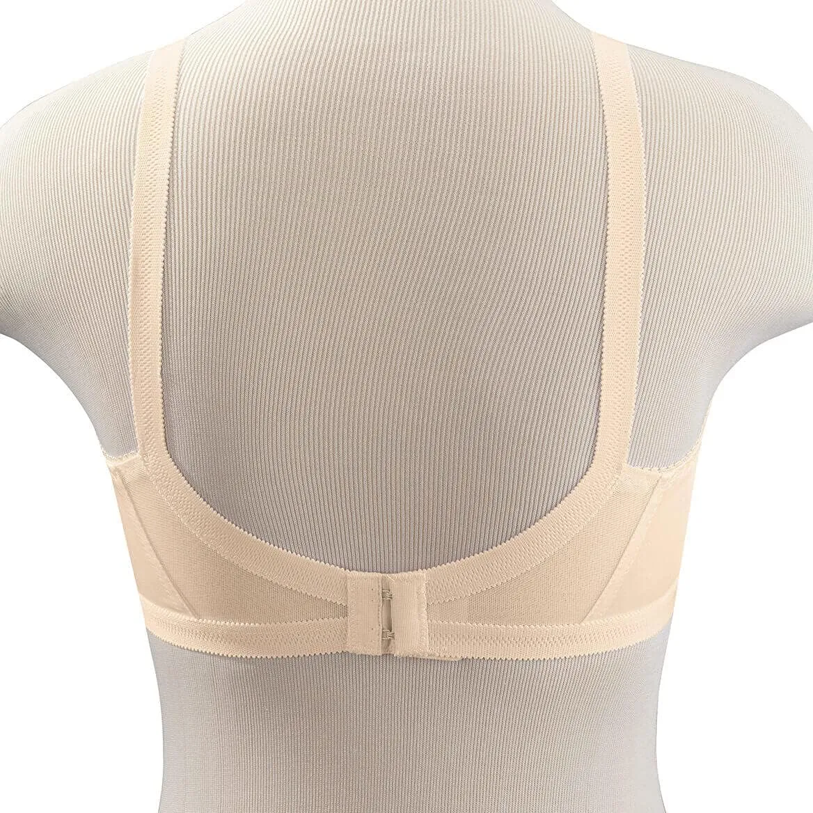 Womens Wireless Cross and Shape Bra, 2-Pack, Beige