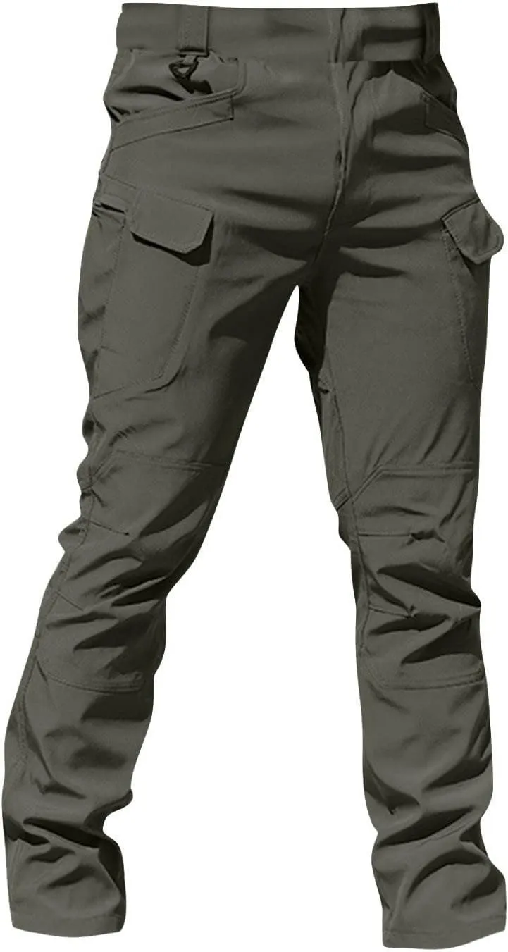 Work Cargo Pants for Men Stretch Ripstop Resistant Tactical Pants Outdoor Multi Pockets Hunting Fishing Hiking Pant