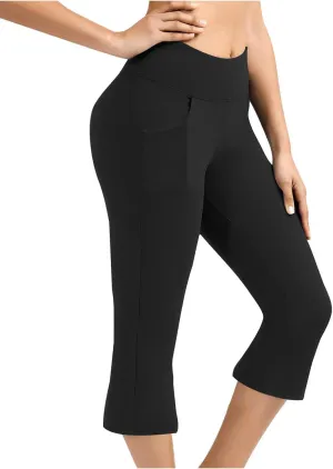 Work Out Gym Yoga Trousers Pants for Juniors Fall Summer High Cut Flare Wide Leg Trousers Pants Women 2025