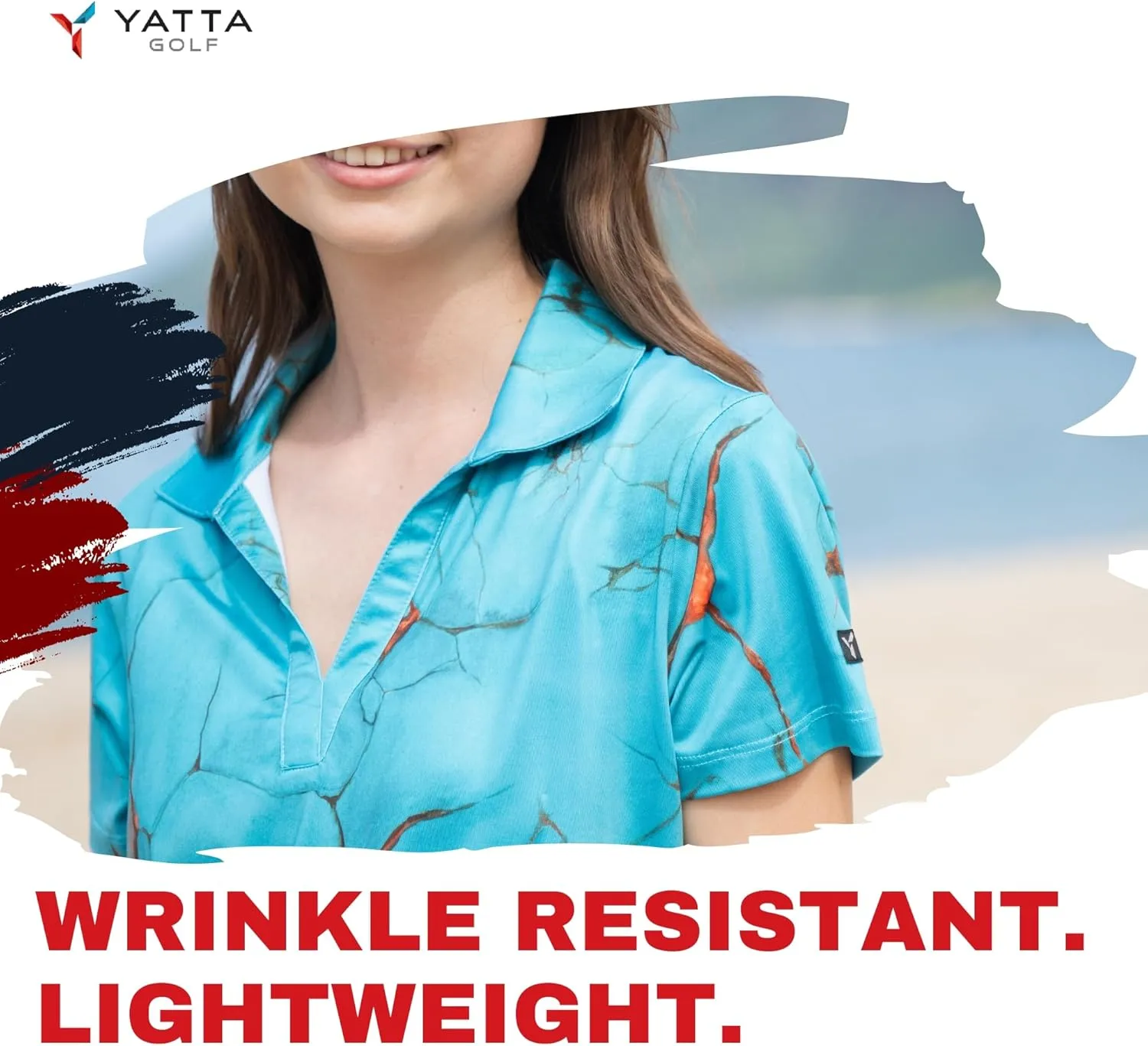 YATTA GOLF Premium Golf Polo Shirts for Women - Lightweight, Quick Dry, Wrinkle Resistant & Moisture Wicking Polo