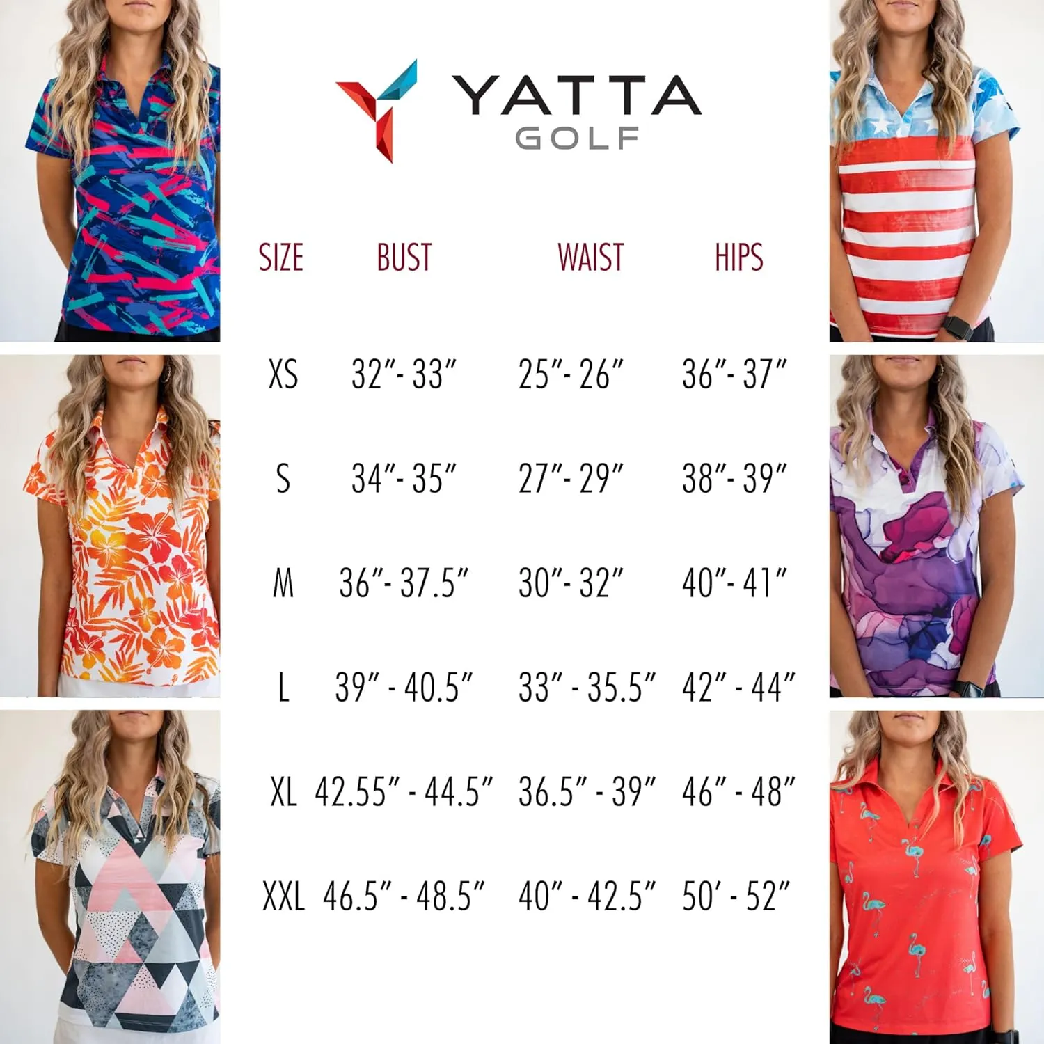 YATTA GOLF Premium Golf Polo Shirts for Women - Lightweight, Quick Dry, Wrinkle Resistant & Moisture Wicking Polo