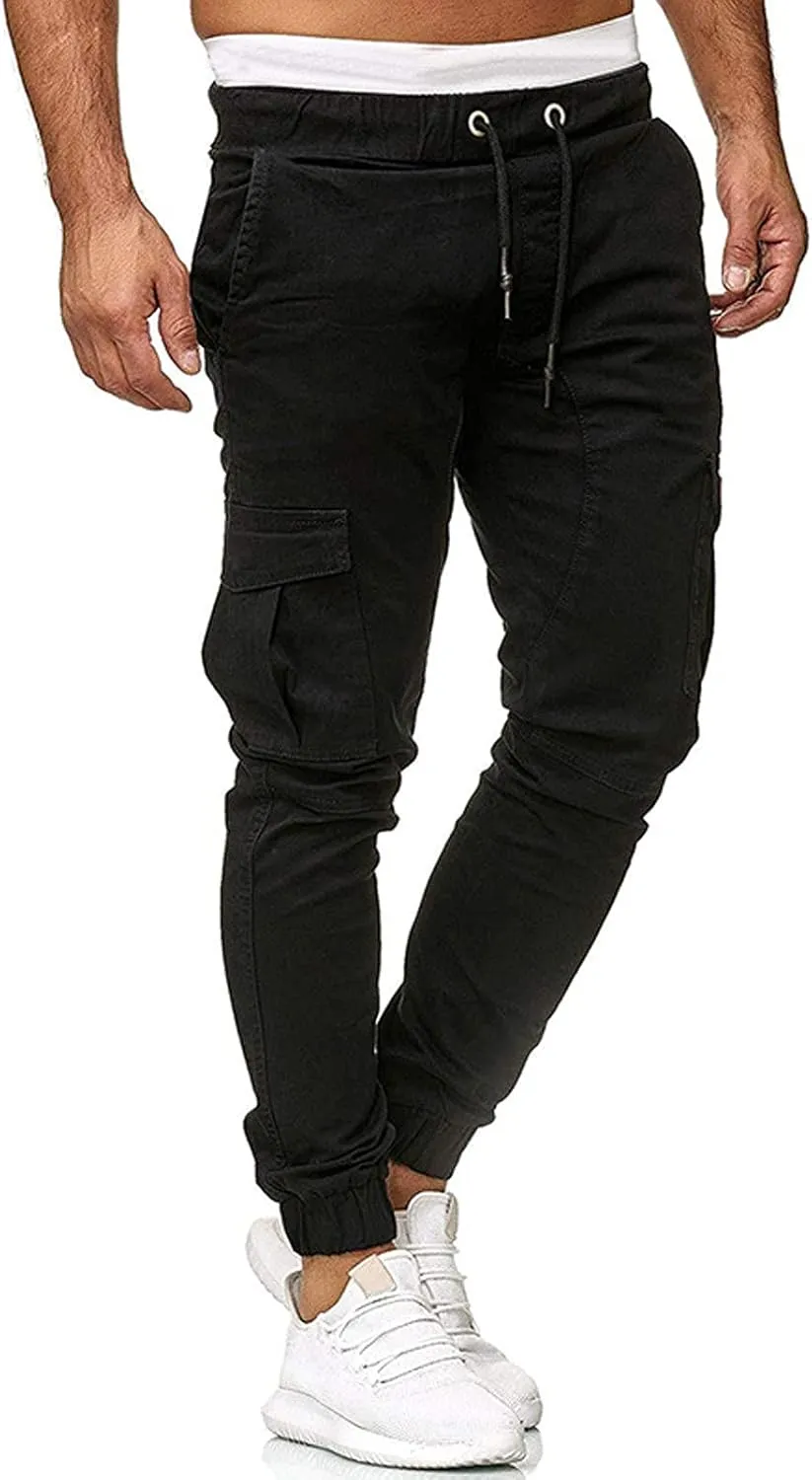 Ymosrh Jogger Pants for Men Sports Casual Jogging Trousers Lightweight Hiking Work Pants Outdoor Pant Mens Pants