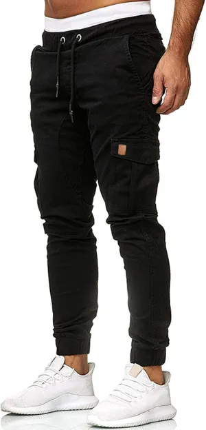 Ymosrh Jogger Pants for Men Sports Casual Jogging Trousers Lightweight Hiking Work Pants Outdoor Pant Mens Pants