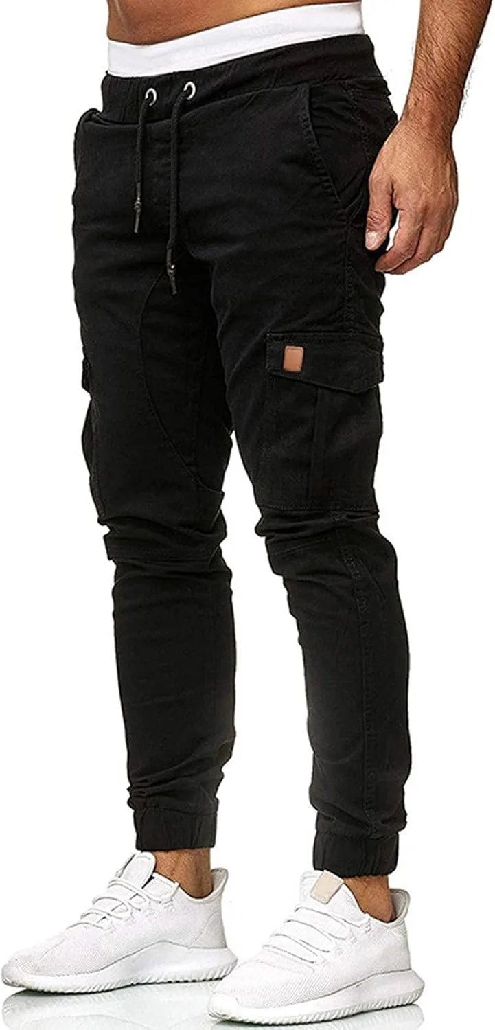 Ymosrh Jogger Pants for Men Sports Casual Jogging Trousers Lightweight Hiking Work Pants Outdoor Pant Mens Pants