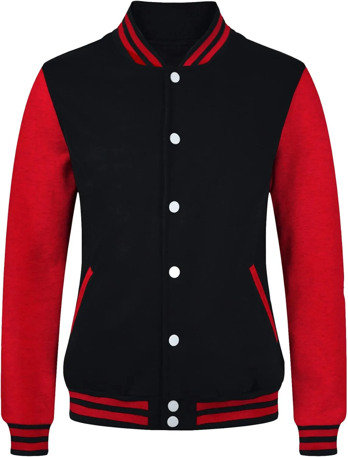 Yuji Itadori Women Varsity Jacket Baseball Lightweight Outwear Fleece Coat Button Down Clothes