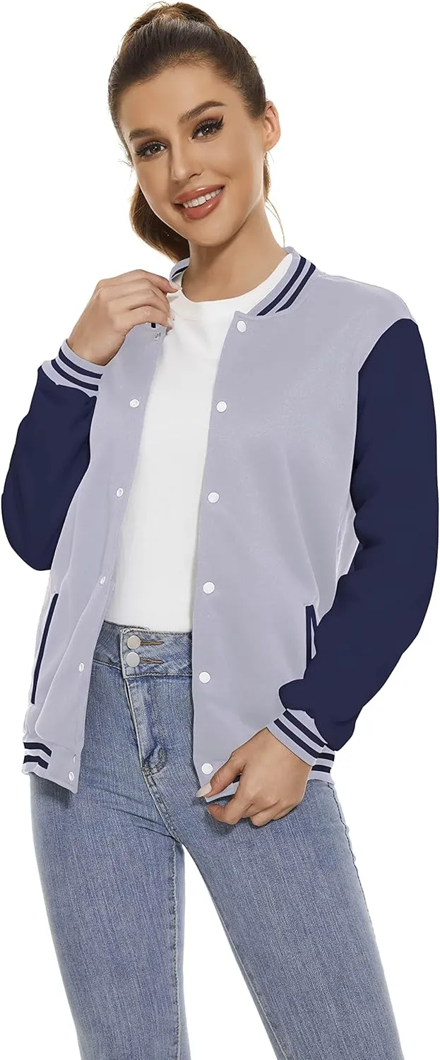 Yuji Itadori Women Varsity Jacket Baseball Lightweight Outwear Fleece Coat Button Down Clothes