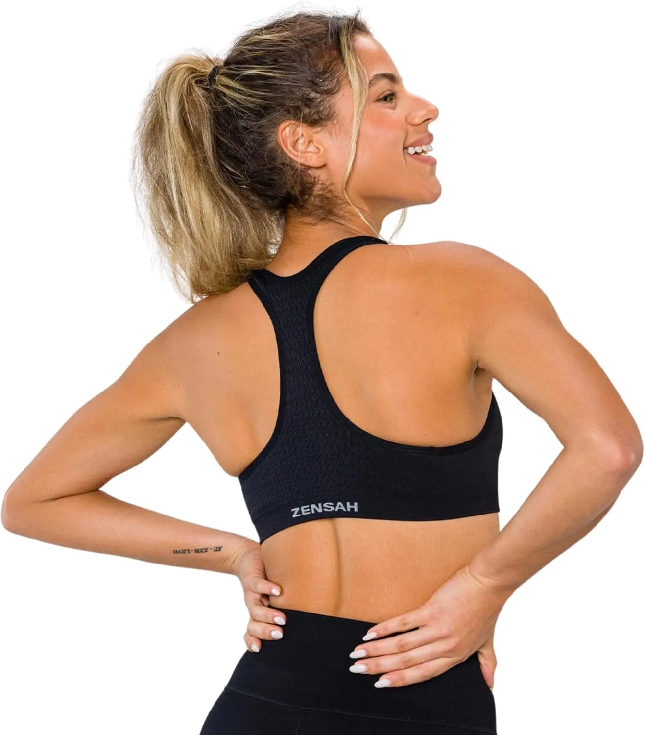 Zensah Seamless Sports Bra - Best Sports Bra for Running, Made in USA