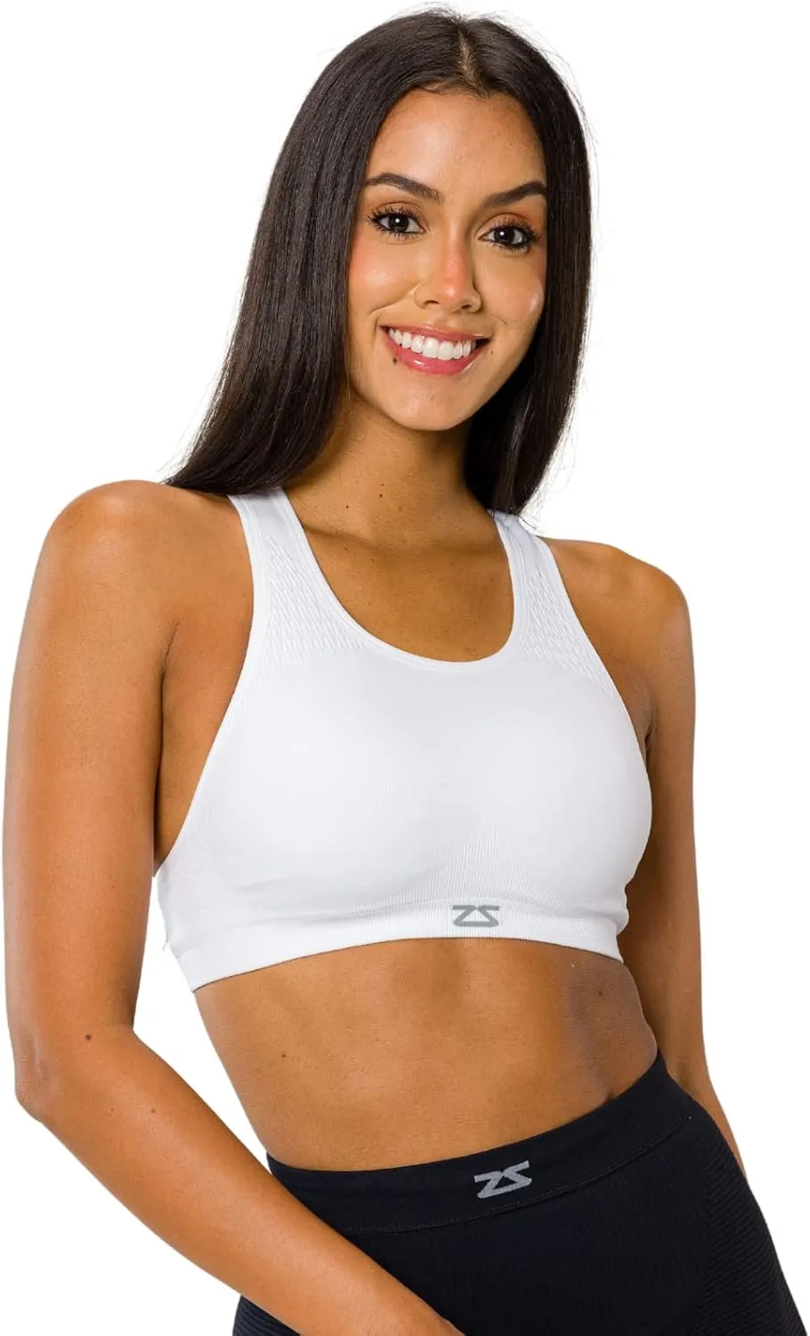 Zensah Seamless Sports Bra - Best Sports Bra for Running, Made in USA