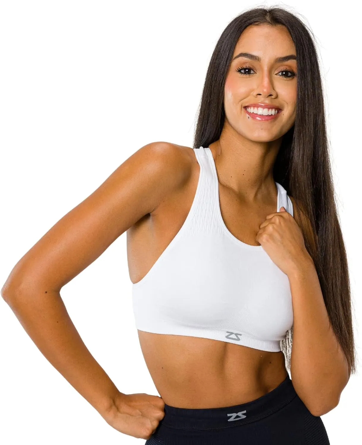 Zensah Seamless Sports Bra - Best Sports Bra for Running, Made in USA