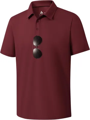 ZITY Mens Polo Shirts Short Sleeve Performance Moisture Wicking Work Golf Shirt
